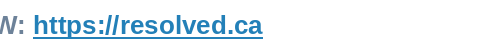 Website resolved.ca