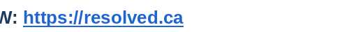 Website resolved.ca