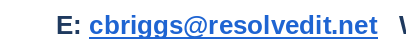 Email cbriggs@resolvedit.net