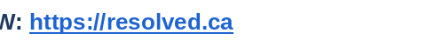 Website resolved.ca